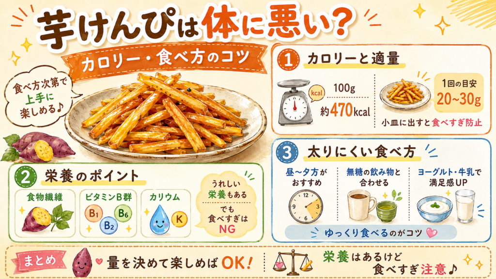 芋けんぴは体に悪い?