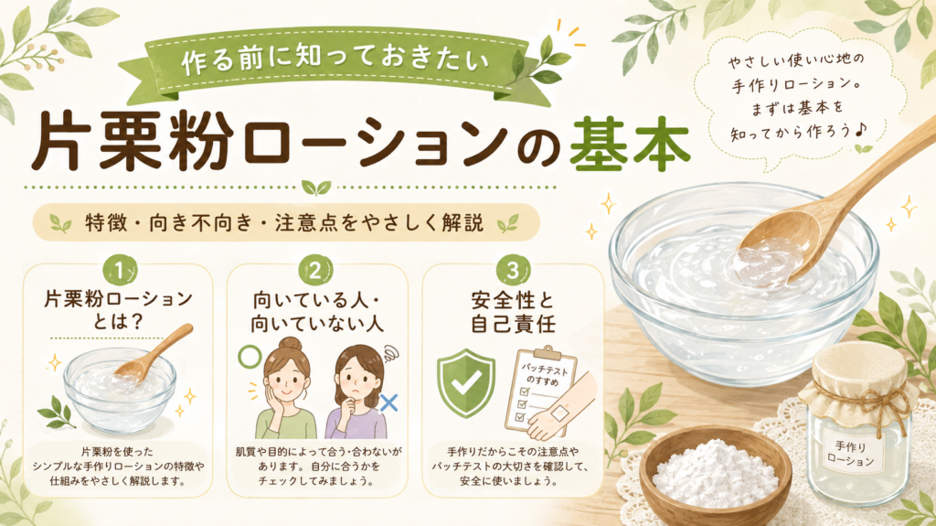 片栗粉ローションとは
