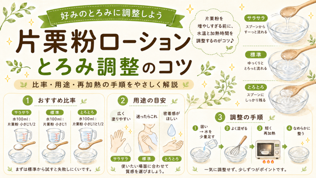 片栗粉ローションとろみ調整