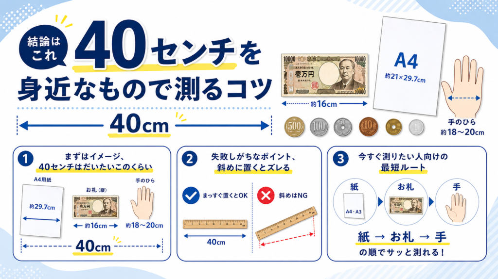 40センチ身近なもの