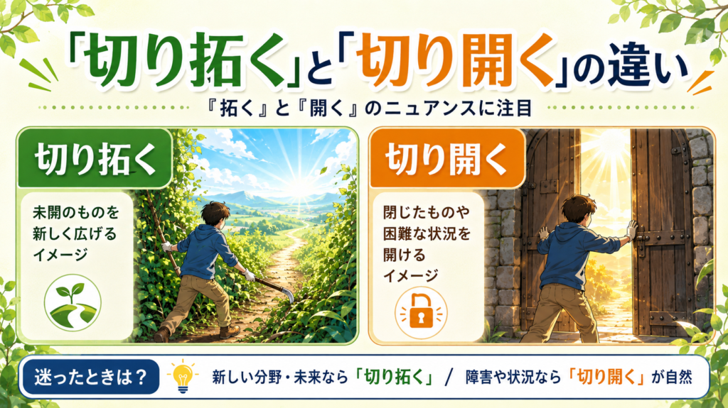 切り拓く 読み方