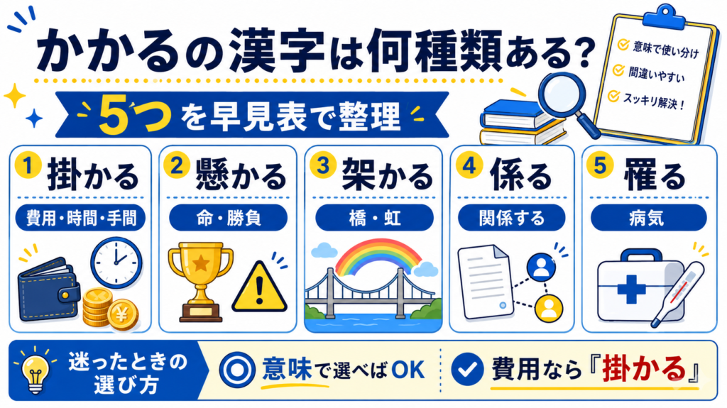 費用がかかる 漢字