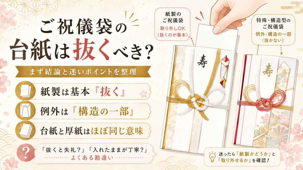 ご祝儀袋 台紙