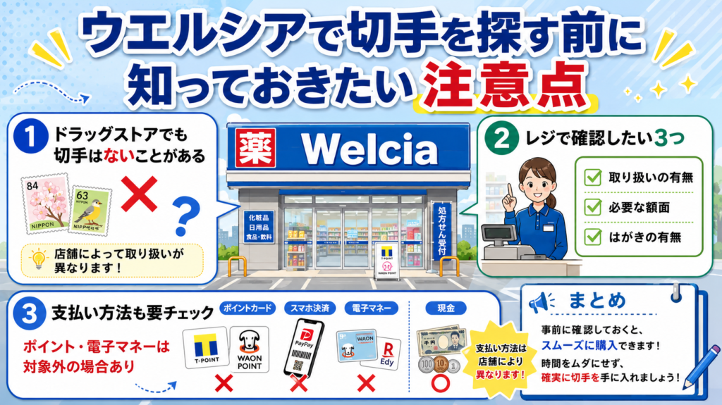 ウエルシア 切手