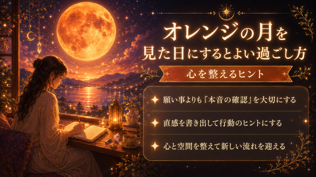 オレンジの月スピリチュアル