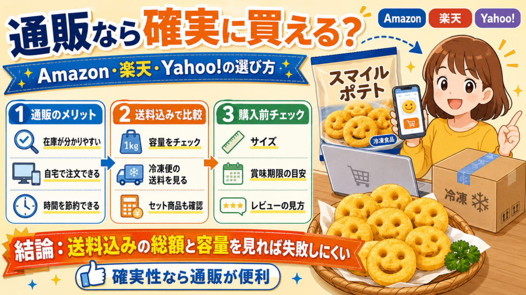 スマイルポテト どこに売ってる