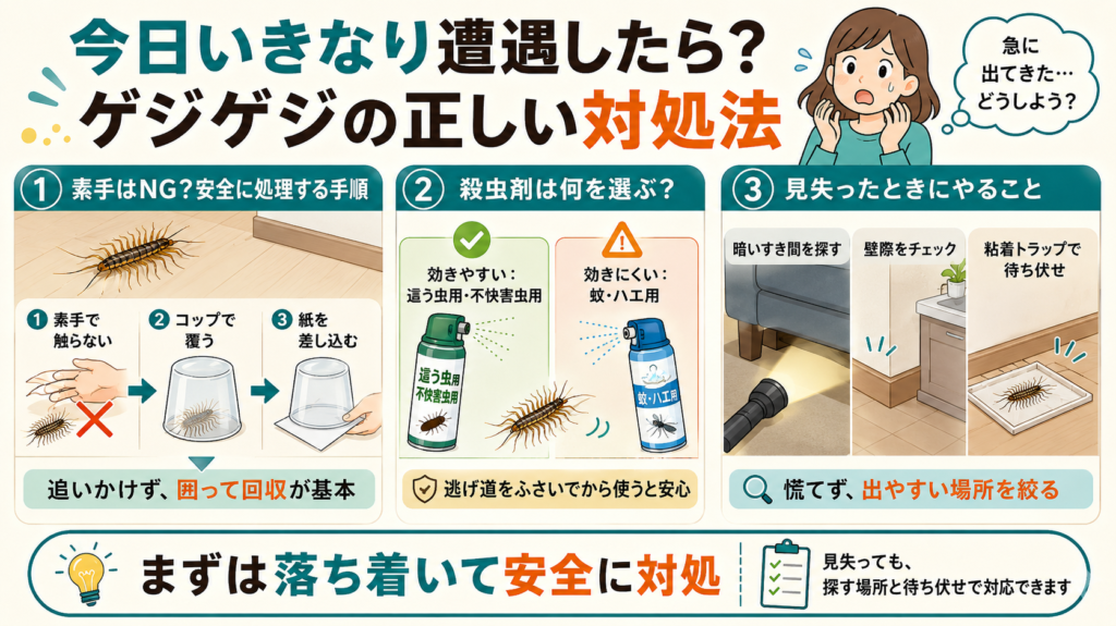 ゲジゲジ一匹いたら
