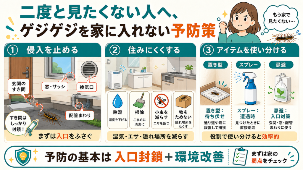 ゲジゲジ一匹いたら