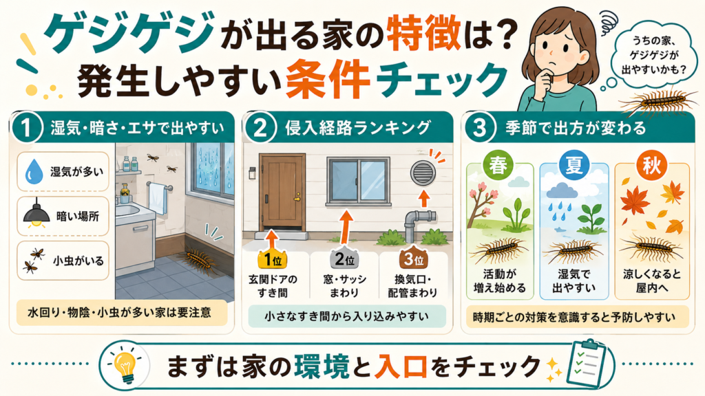 ゲジゲジ一匹いたら