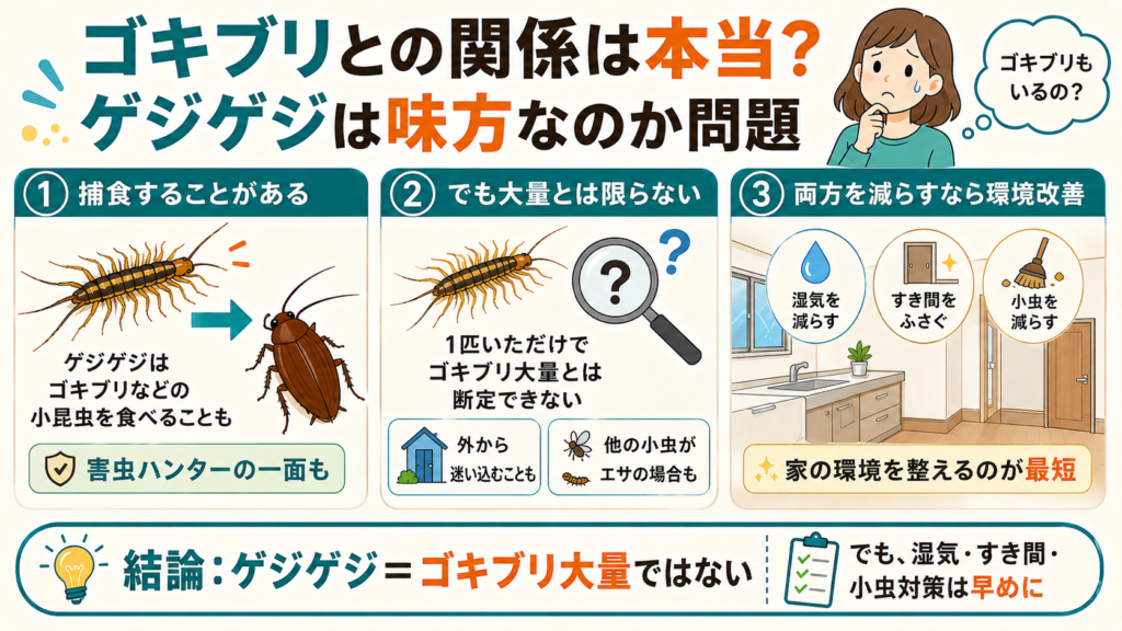 ゲジゲジ一匹いたら