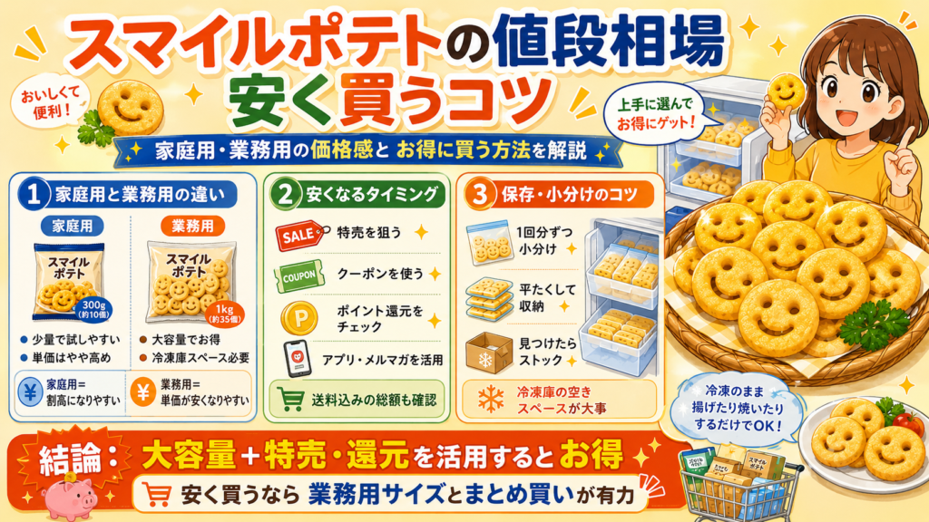 スマイルポテト どこに売ってる