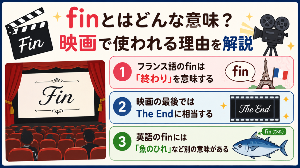 fin end 違い