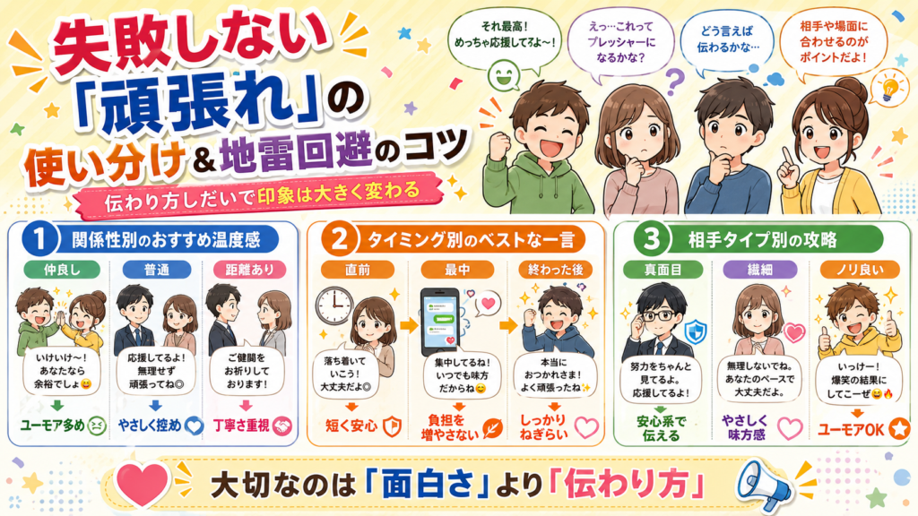 頑張れ 言い換え 面白い