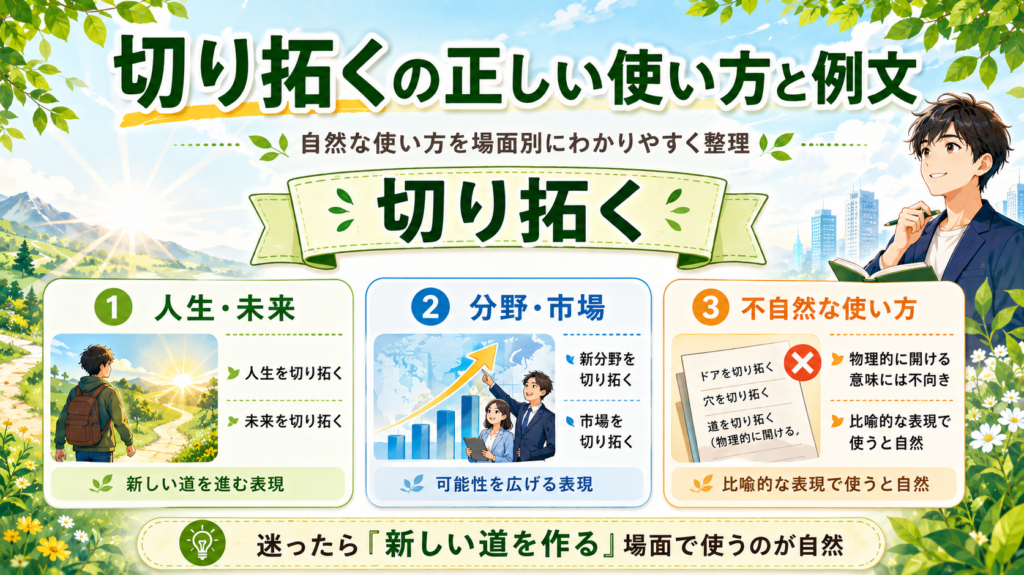 切り拓く 読み方