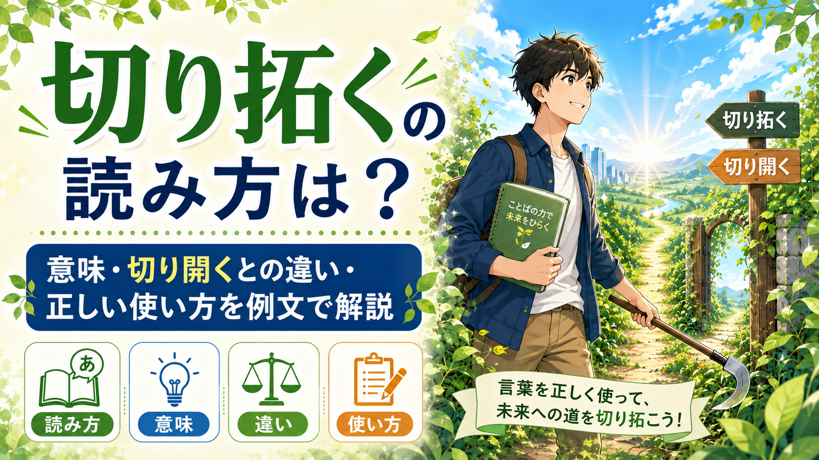 切り拓く 読み方