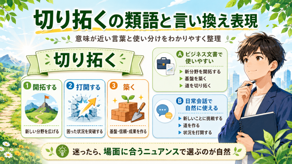 切り拓く 読み方