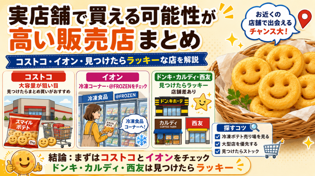 スマイルポテト どこに売ってる