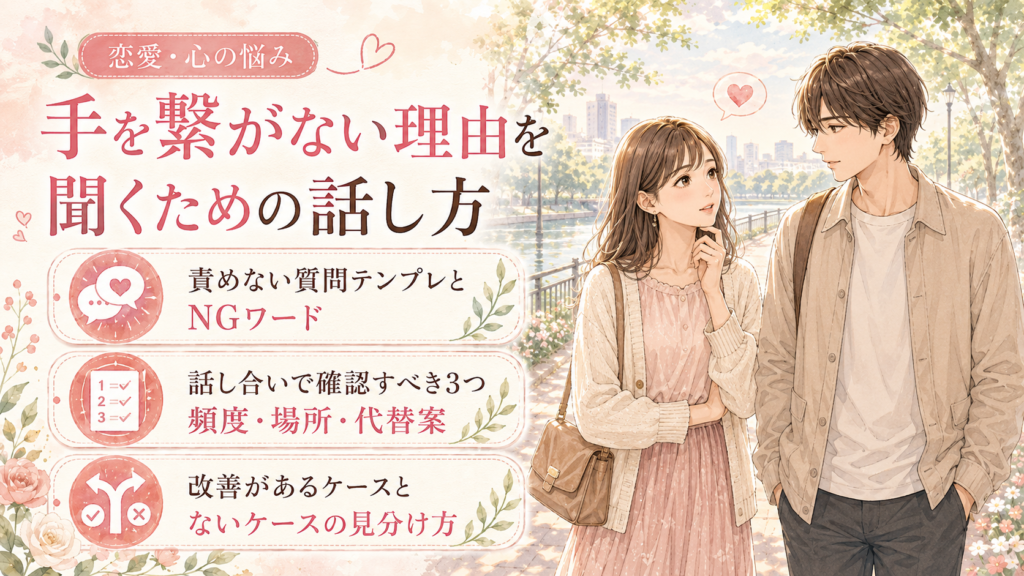 手を繋がない 別れる