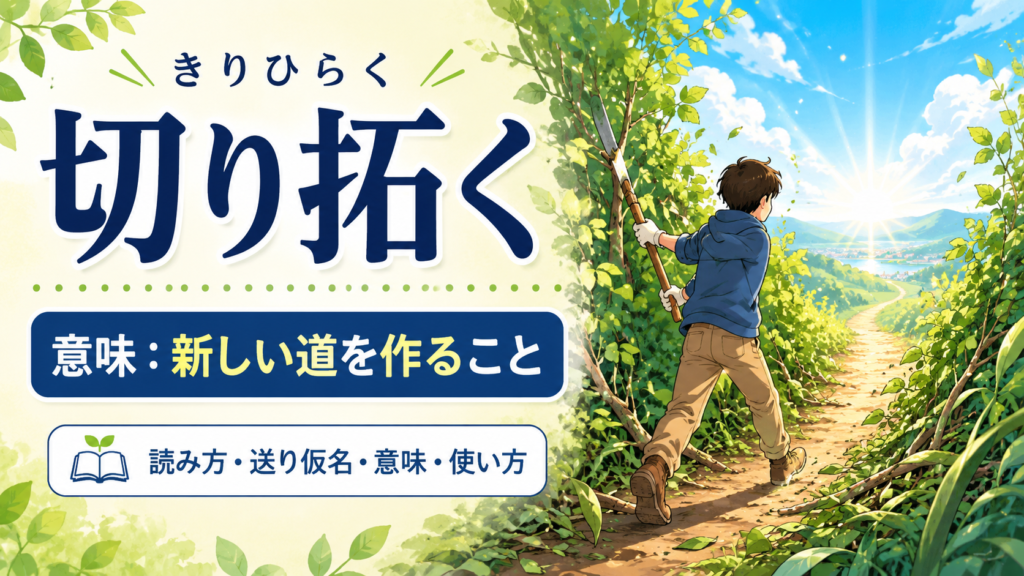 切り拓く 読み方