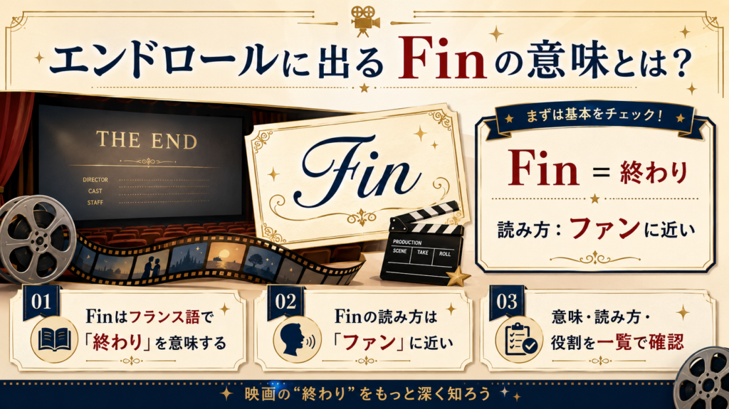 fin エンドロール 意味