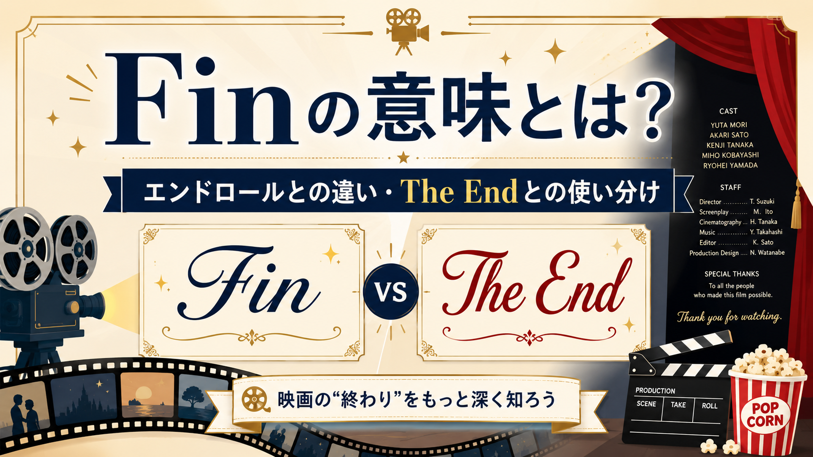 fin エンドロール 意味