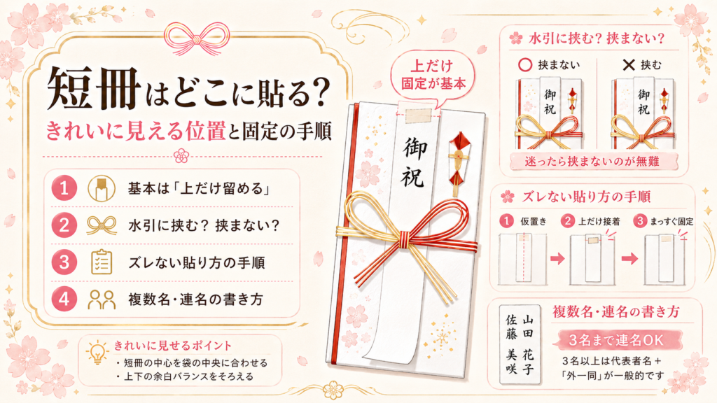 ご祝儀袋 短冊シール ない