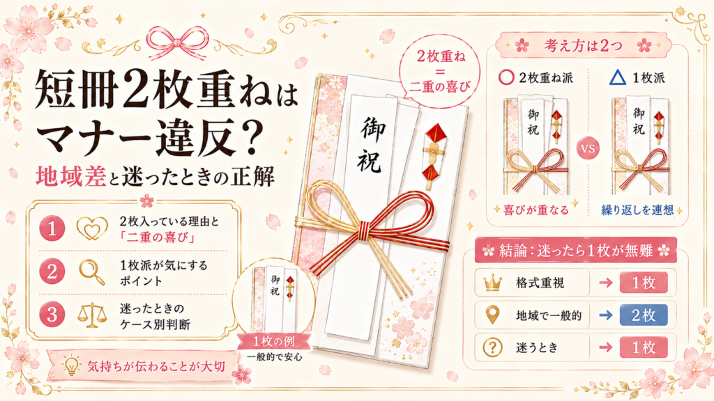 ご祝儀袋 短冊シール ない
