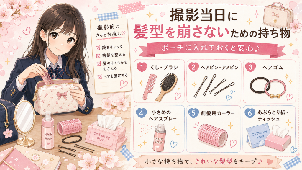 卒アル髪下ろすか結ぶか