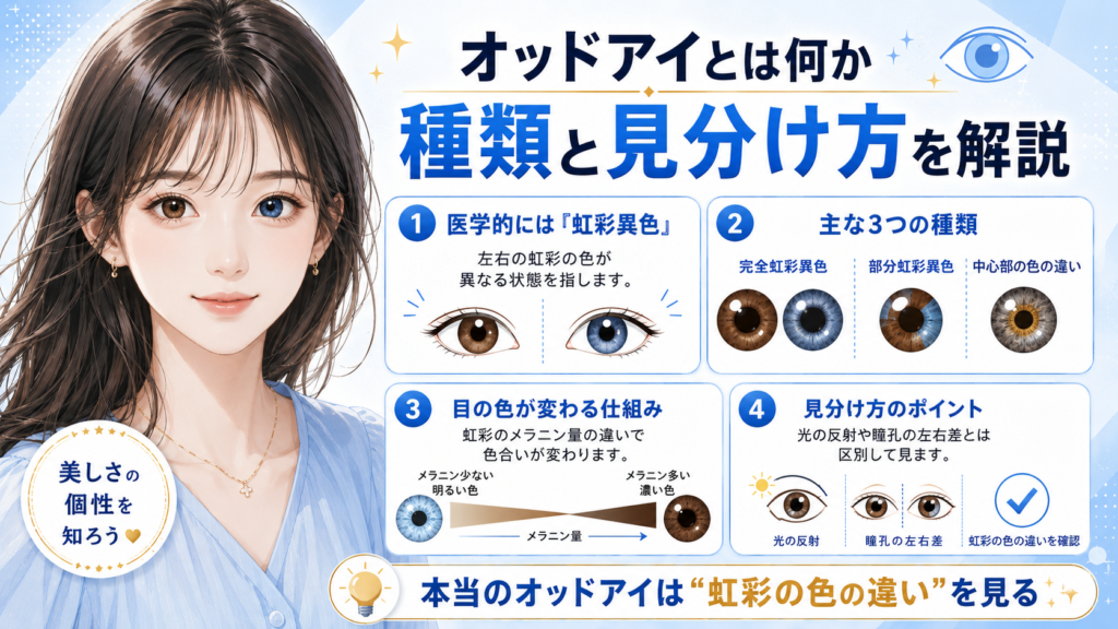 オッドアイ日本人 確率