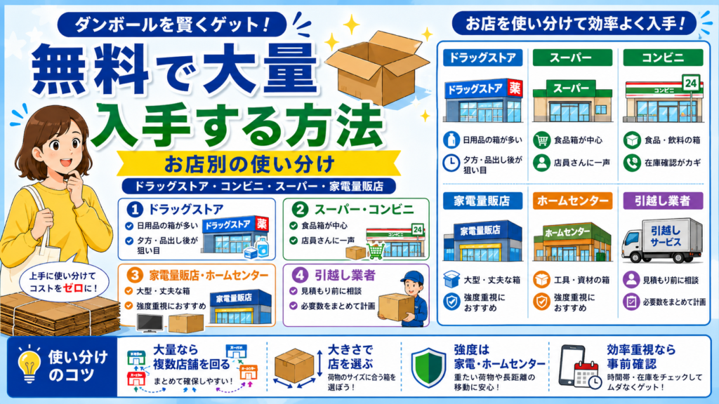 ウエルシア ダンボールもらえる