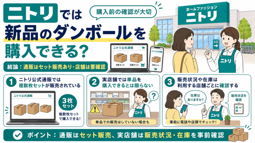 ニトリ ダンボール もらえる