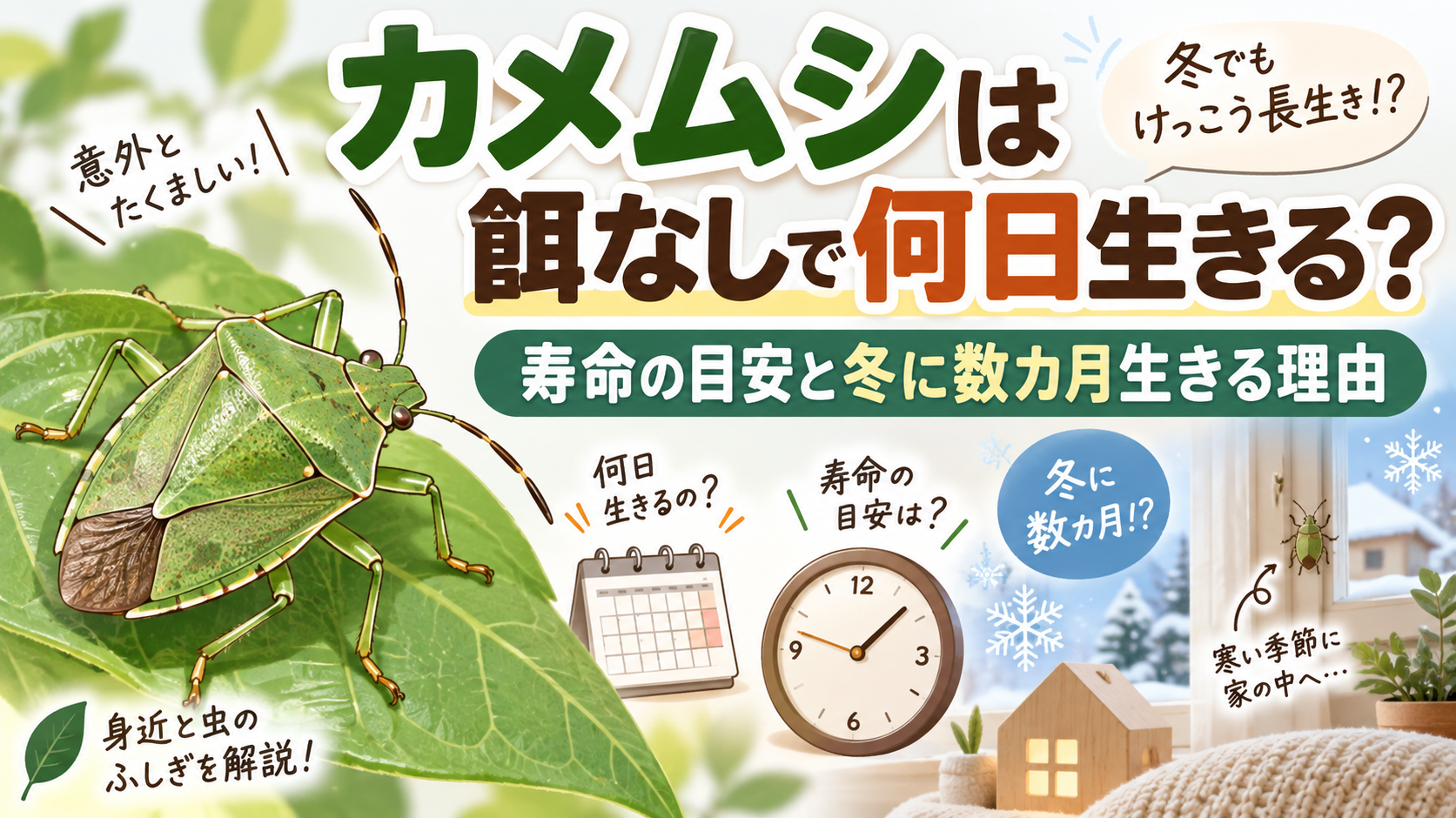 カメムシの寿命と冬越しの秘密